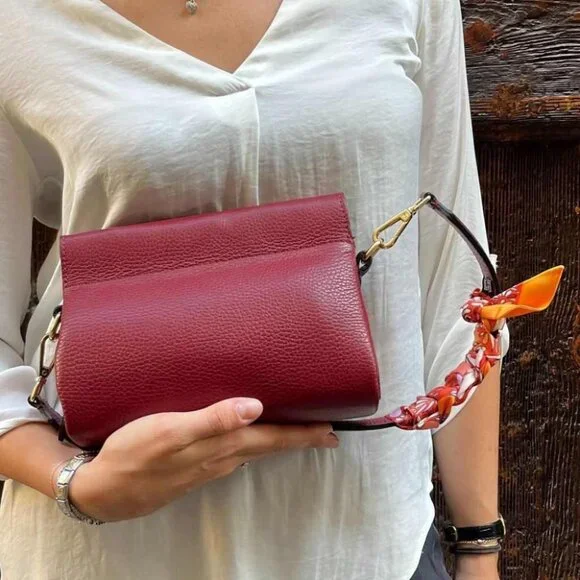 NWT [Roberta Firenze] Handmade in Italy Leather Vale Bag - Picture 4 of 15